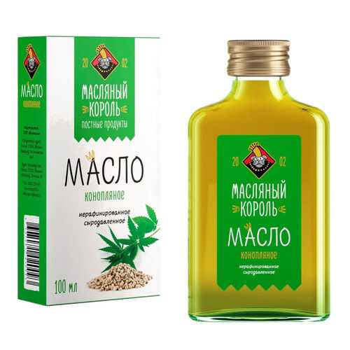 Масло МАСЛЯНЫЙ КОРОЛЬ конопляное 100мл в Магнолия