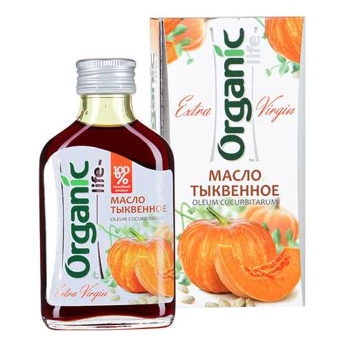 Масло тыквенное Organic Life пищевое нерафинированное 100 мл в Магнолия