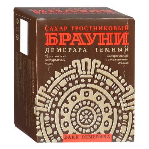 Сахар Брауни тростниковый кусковой демерара темный 500 г в Магнолия