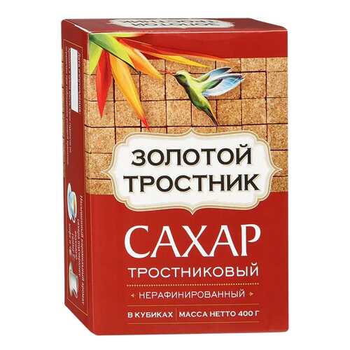 Сахар тростниковый Золотой тростник нерафинированный в кубиках 400 г в Магнолия