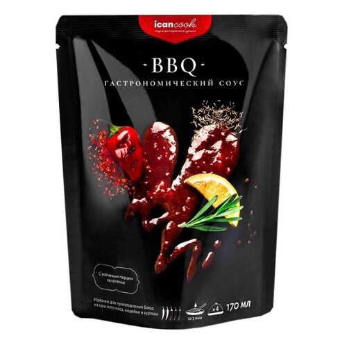 Соус icancook BBQ гастрономический 170 мл в Магнолия