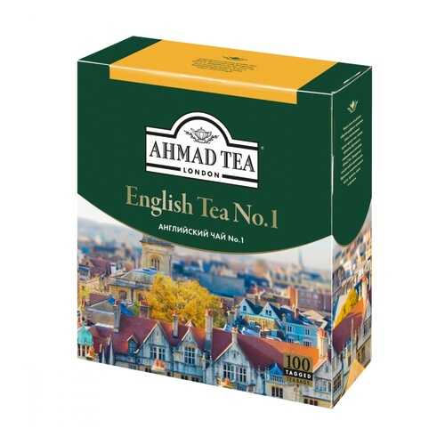 Чай Ahmad English Tea №1, черный с бергамотом, 100 пакетиков в Магнолия