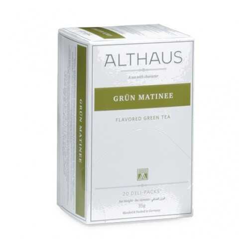 Чай Althaus Grun Matinee Deli Pack 20*1.75 г в Магнолия