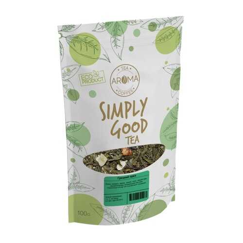 Чай Aroma Грецкий орех, зеленый с добавками листовой, 100 гр в Магнолия