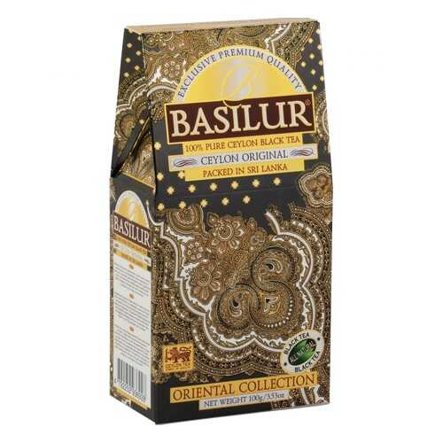 Чай Basilur Ceylon Original, черный листовой, 100 гр в Магнолия