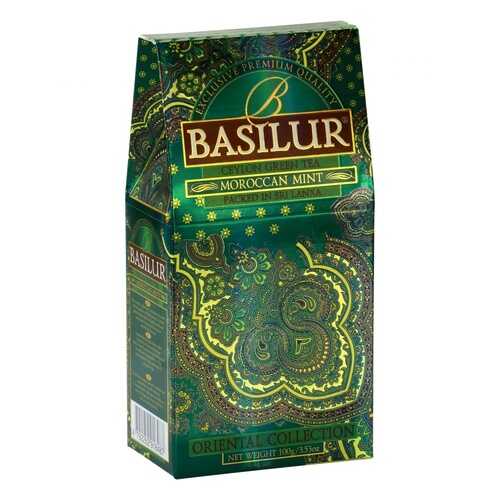 Чай Basilur Moroccan Mint, зеленый листовой с добавками, 100 гр в Магнолия