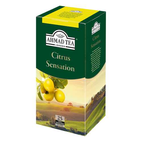 Чай черный Ahmad Tea citrus sensation с лимоном и лаймом 25 пакетиков в Магнолия