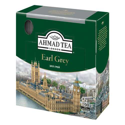 Чай черный Ahmad Tea earl grey 100 пакетиков в Магнолия