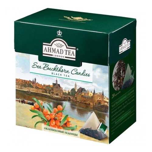 Чай черный Ahmad Tea облепиховые леденцы 20 пакетиков в Магнолия