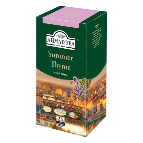 Чай черный Ahmad Tea summer thyme 25 пакетиков в Магнолия