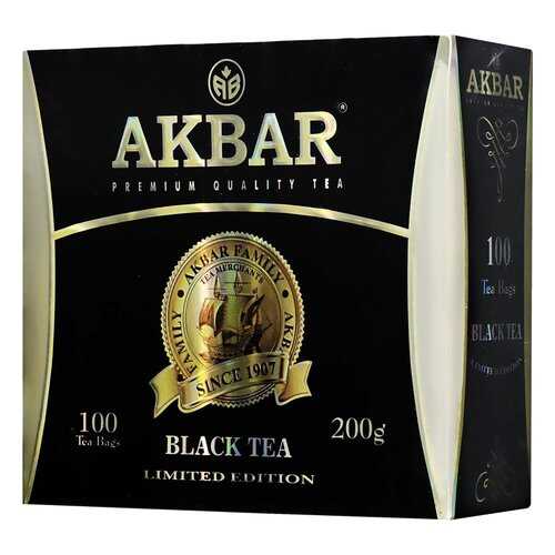 Чай черный Akbar байховый цейлонский мелкий 100 пакетиков в Магнолия