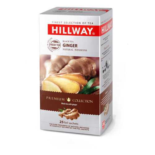 Чай черный байховый HILLWAY c имбирем, 25 пак. в Магнолия