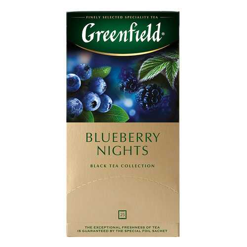 Чай черный Greenfield Blueberry Nights 25 пакетиков в Магнолия