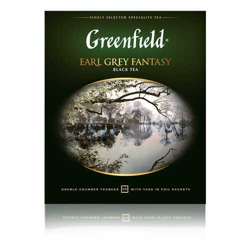 Чай черный Greenfield Earl Grey Fantasy 100 пакетиков в Магнолия