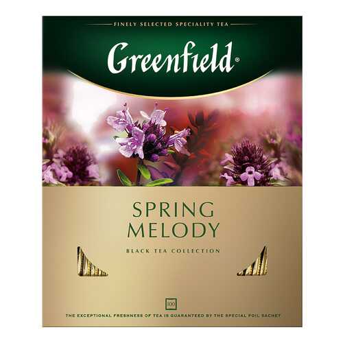 Чай черный Greenfield Spring Melody 100 пакетиков в Магнолия