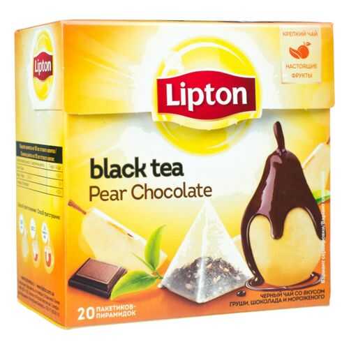 Чай черный Lipton pear chocolate 20 пакетиков в Магнолия