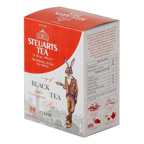 Чай черный листовой Steuarts black tea pekoe 100 г в Магнолия