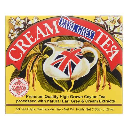 Чай черный Mlesna Cream Earl Grey с ароматом бергамота со сливками, 50 пак*2г Шри-Ланка в Магнолия
