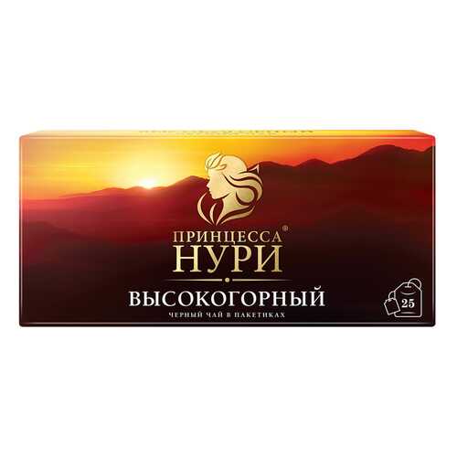 Чай черный Принцесса Нури Высокогорный 25 пакетиков в Магнолия