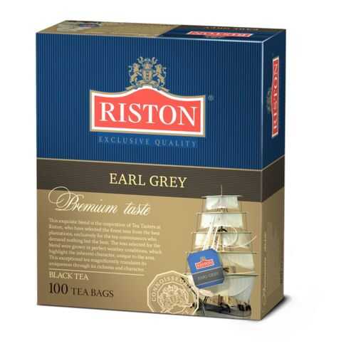 Чай черный Riston earl grey 100 пакетиков в Магнолия