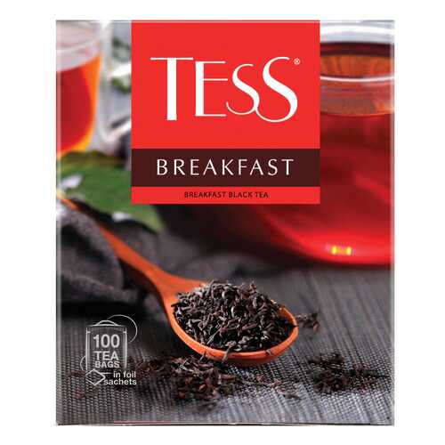 Чай черный Tess Breakfast 100 пакетиков в Магнолия