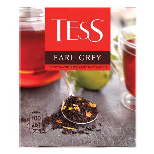 Чай черный Tess Earl Grey 100 пакетиков в Магнолия
