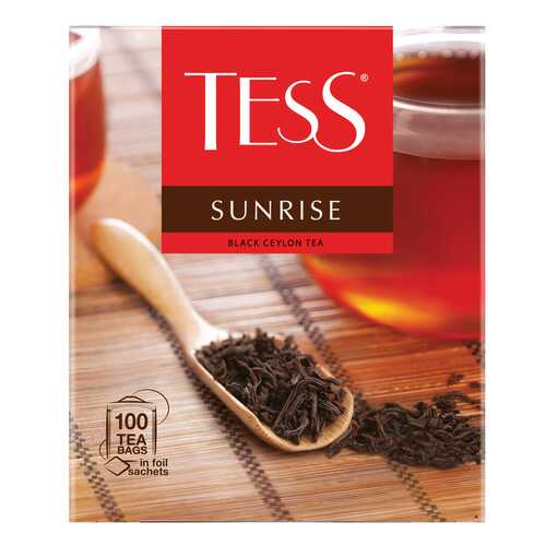 Чай черный Tess Sunrise 100 пакетиков в Магнолия