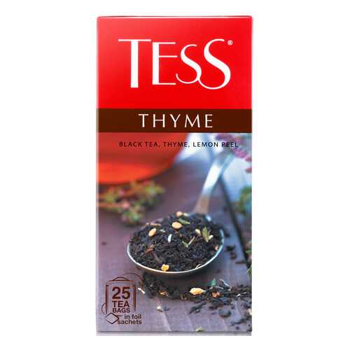 Чай черный Tess Thyme 25 пакетиков в Магнолия