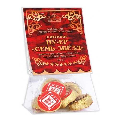 Чай черный в таблетках Конфуций pu-er семь звезд 50 г в Магнолия