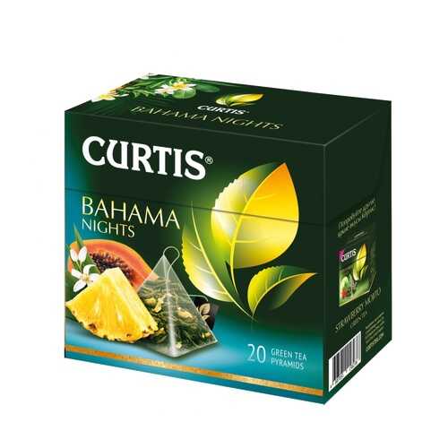 Чай Curtis Bahama Nights зеленый с добавками 20 пирамидок в Магнолия