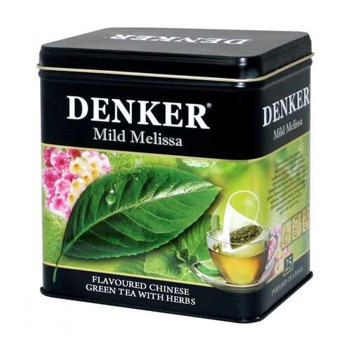 Чай Denker Mild Melissa зеленый с добавками 25 пирамидок в Магнолия