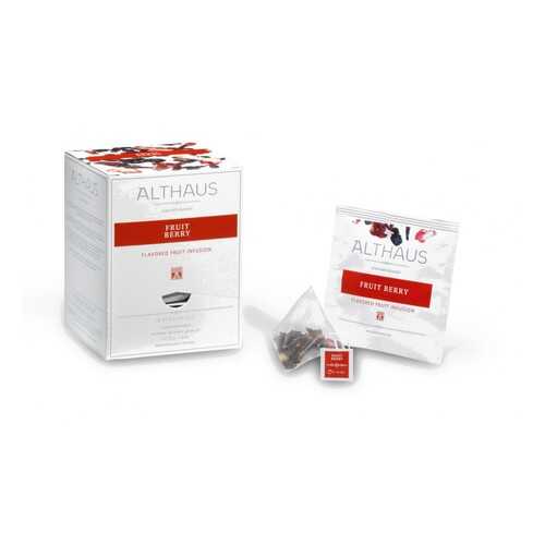 Чай фруктовый в пирамидках Althaus Fruit Berry Фрут Берри 15*2.75 г в Магнолия