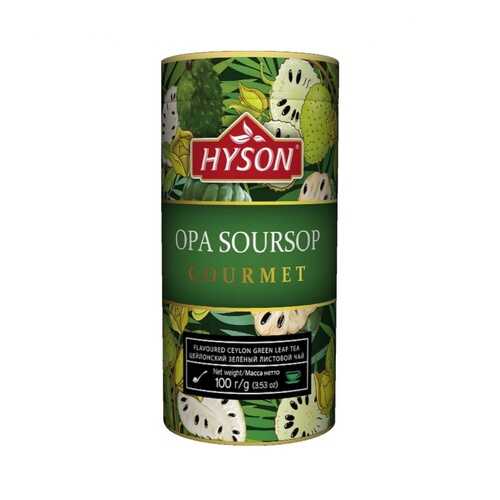 Чай Hyson Зеленый OPA Soursop Gourmet, листовой с ароматом саусепа, 100 гр в Магнолия