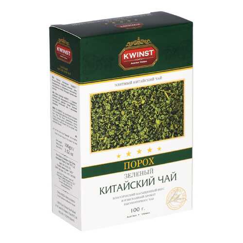 Чай Kwinst порох зеленый крупнолистовой 100 г в Магнолия