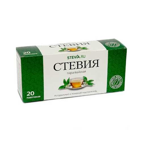 Чай Stevia.ru Стевия, в чайных фильтр-пакетиках, 20 пакетиков в Магнолия