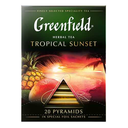 Чай травяной в пирамидках Greenfield Tropical Sunset 20 пакетиков в Магнолия