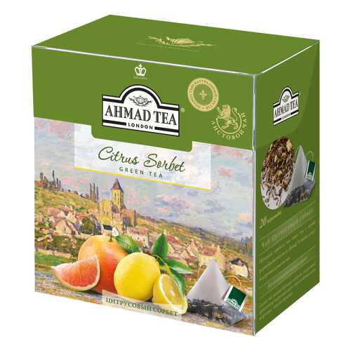 Чай зеленый Ahmad Tea citrus sorbet 20 пакетиков в Магнолия