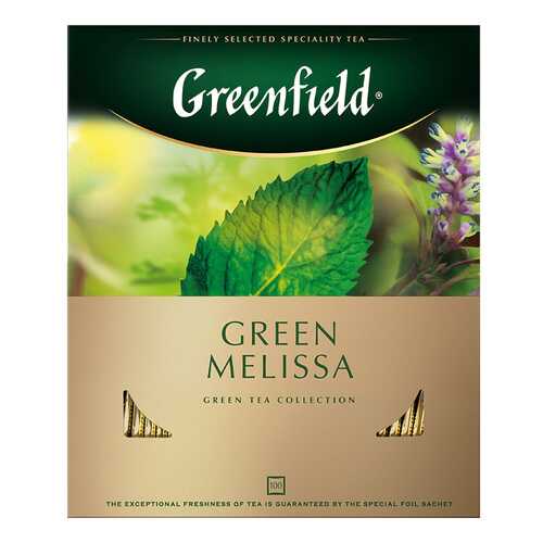Чай зеленый Greenfield Green Melissa 100 пакетиков в Магнолия