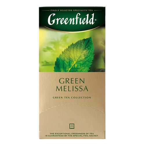 Чай зеленый Greenfield Green Melissa 25 пакетиков в Магнолия