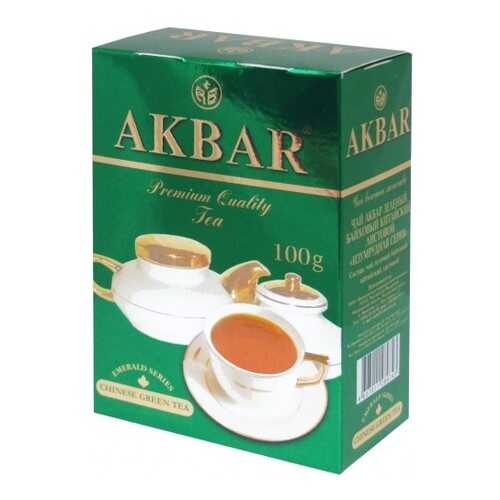 Чай зеленый листовой Akbar изумрудная серия 100 г в Магнолия