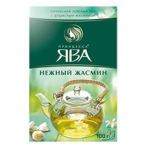 Чай зеленый листовой Принцесса Ява Нежный Жасмин 100 г в Магнолия