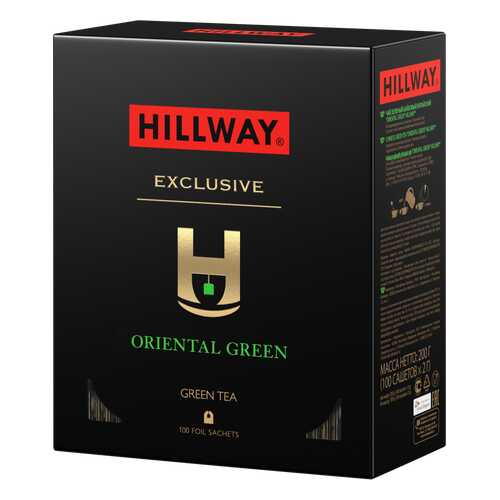 Чай зеленый «Oriental Green» т.з. “HILLWAY” в сашетах 2г*100*12 в Магнолия