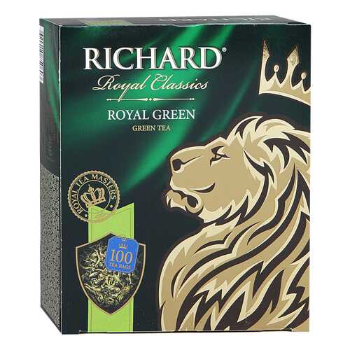 Чай зеленый Richard royal green 100 пакетиков в Магнолия
