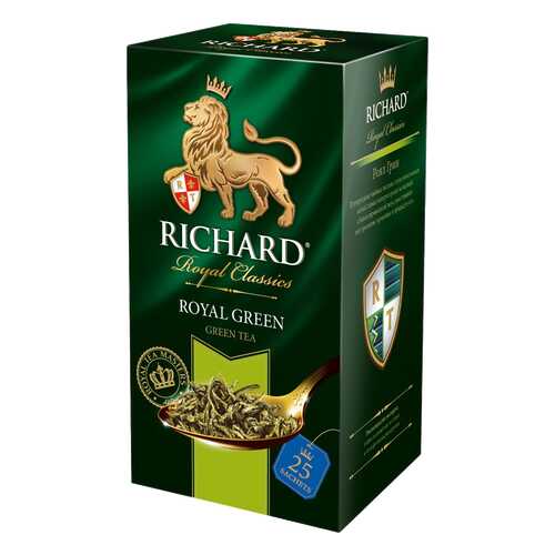 Чай зеленый Richard royal green 25 пакетиков в Магнолия