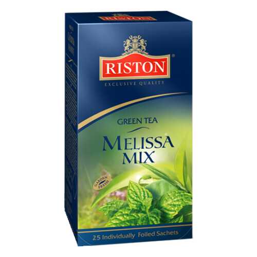 Чай зеленый Riston мелисса 25 пакетиков в Магнолия