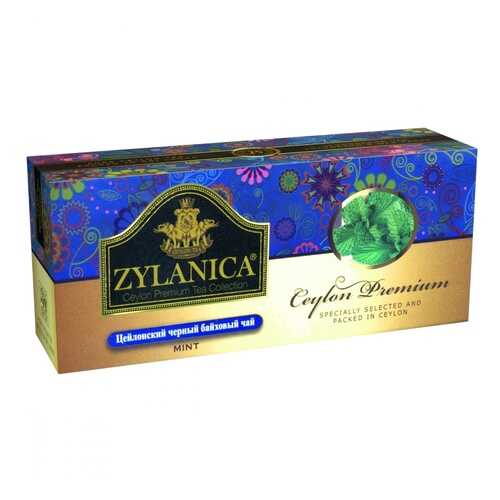 Чай Zylanica Ceylon Premium черный байховый с мятой 25 пакетиков в Магнолия