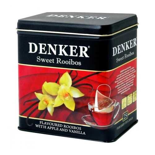 Чайный напиток Denker Sweet Roibos ройбуш с добавками 25 пирамидок в Магнолия