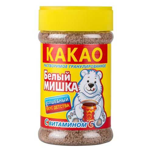 Какао Белый мишка растворимое гранулированное с витамином C 375 г в Магнолия