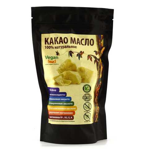 Какао-масло натуральное Vegan Food 200 г в Магнолия