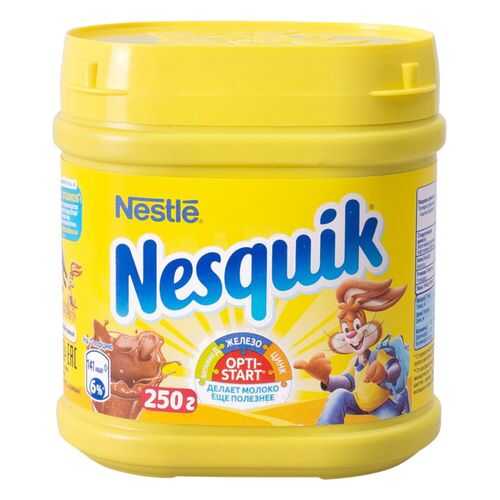 Какао-напиток Nesquik opti-start быстрорастворимый в банке 250 г в Магнолия